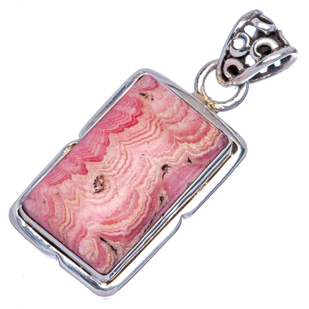 Rhodochrosite Pendant 1 1/2" (925 Sterling Silver) P40075