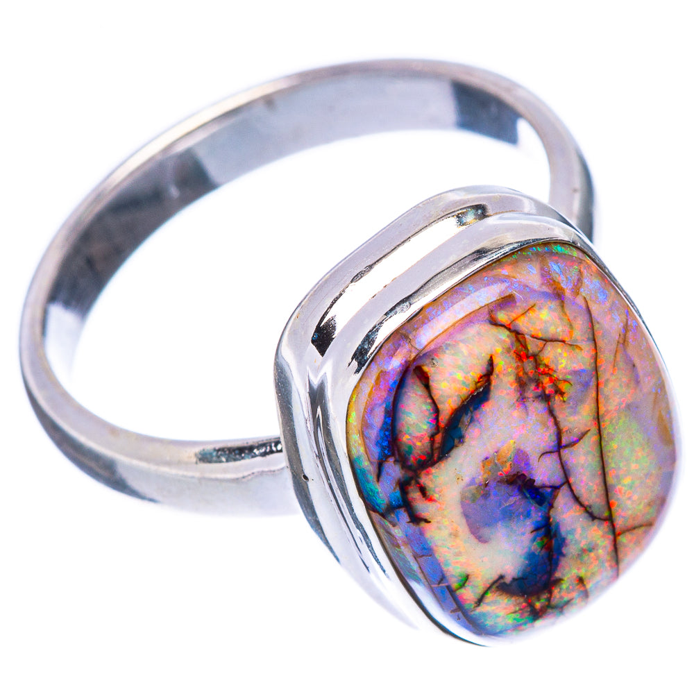 Rare Sterling Opal Ring Size 8.25 (925 Sterling Silver) R2237
