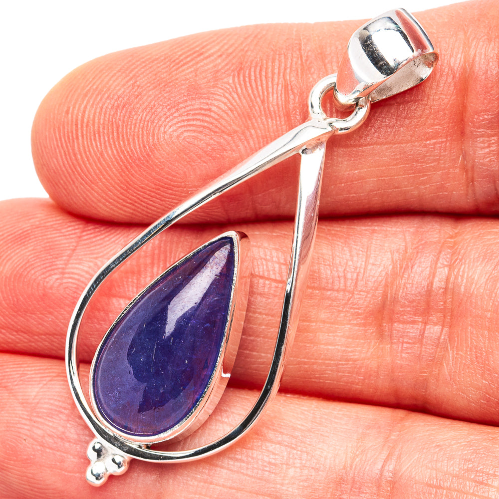 Premium Tanzanite Pendant 1 7/8" (.925 Sterling Silver)
