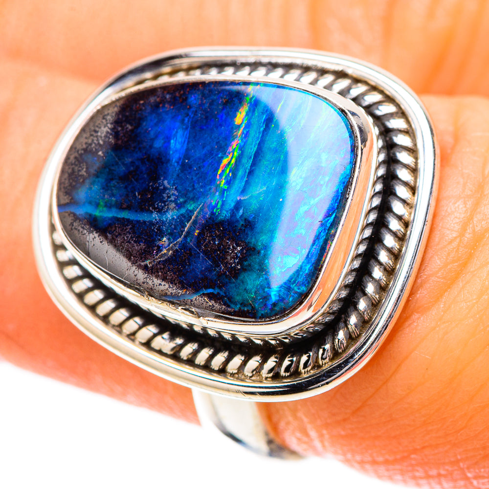 Boulder Opal Ring Size 6.5 (925 Sterling Silver) RING137811