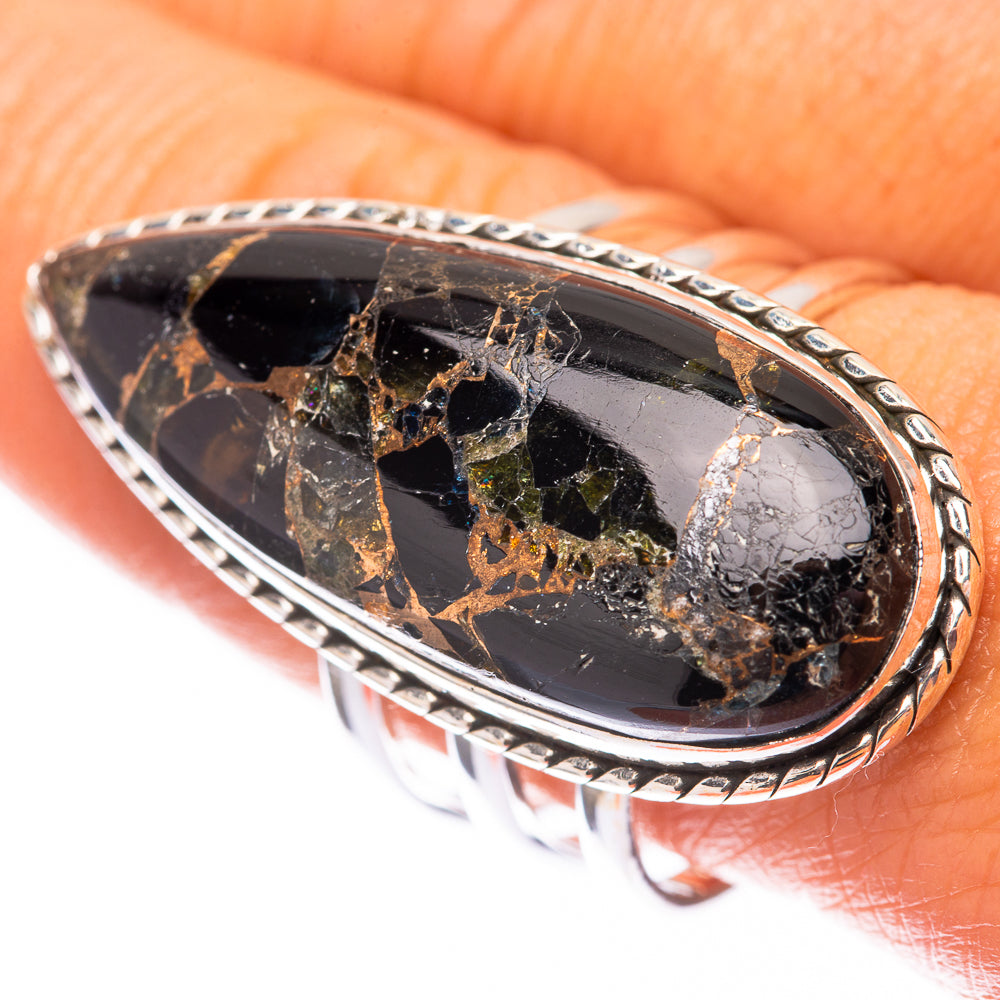 Large Mohave Black Onyx 925 Sterling Silver Ring Size 9.75 (925 Sterling Silver) RING140418