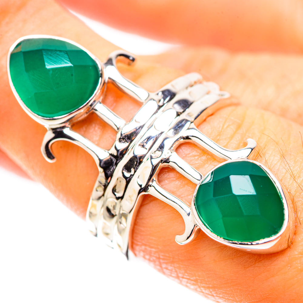 Premium Green Onyx Ring Size 7.25 (925 Sterling Silver) RING138071