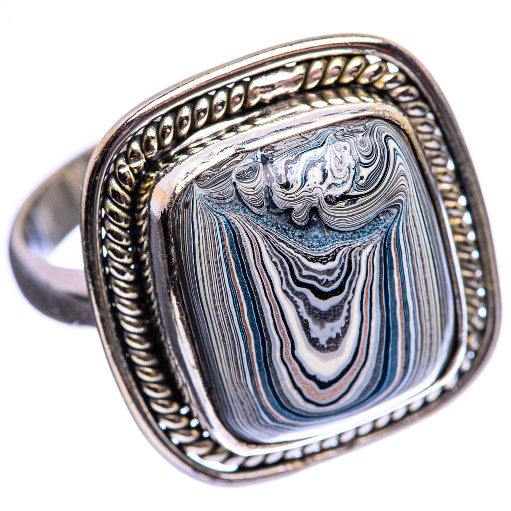 Fordite Ring Size 10.5 (925 Sterling Silver) R142979