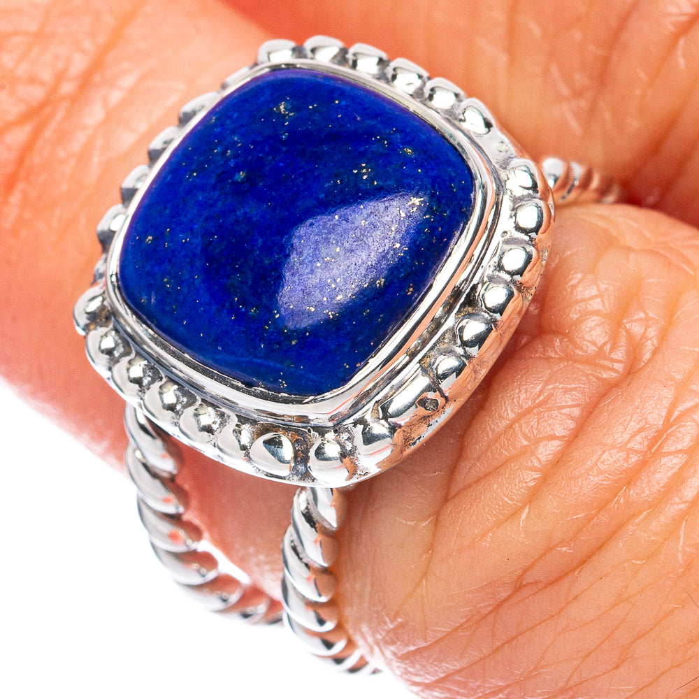 Premium Lapis Lazuli 925 Sterling Silver Ring Size 5.75 (925 Sterling Silver) R2711