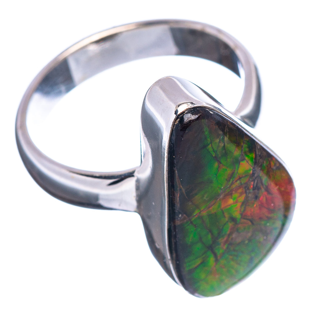 Premium Canadian Ammolite Ring Size 6 (.925 Sterling Silver)