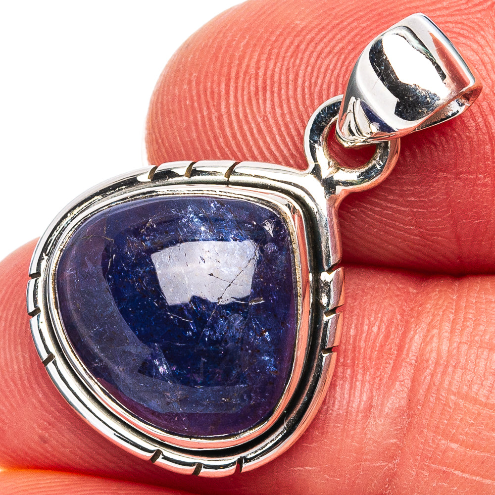 Rare Tanzanite Pendant 1" (.925 Sterling Silver)
