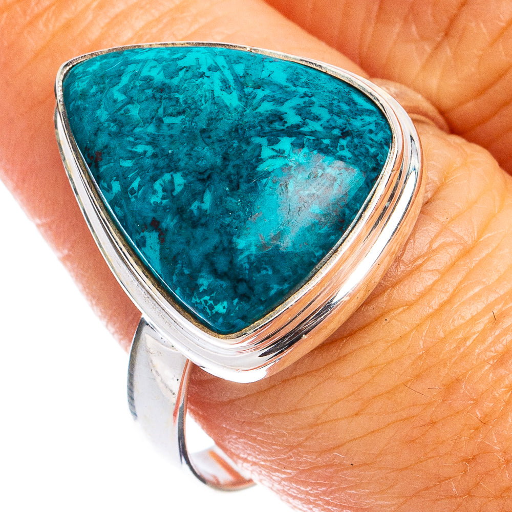 Shattuckite Ring Size 10 (925 Sterling Silver) R8481