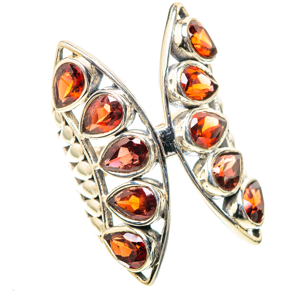 Large Garnet Ring Size 7 (925 Sterling Silver) RING138885