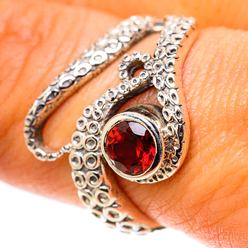 Garnet Ring Size 8.25 (925 Sterling Silver) RING138693