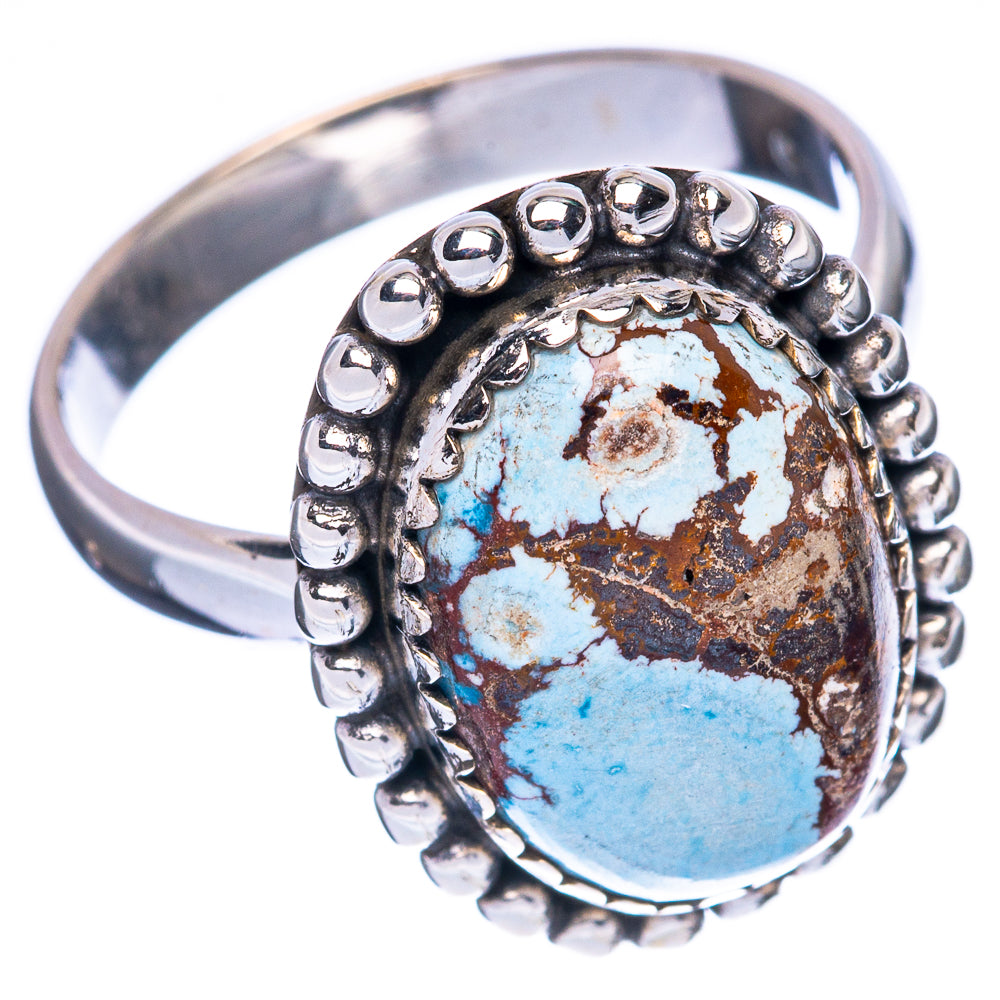 Rare Golden Hills Turquoise Ring Size 8 (925 Sterling Silver) R2975