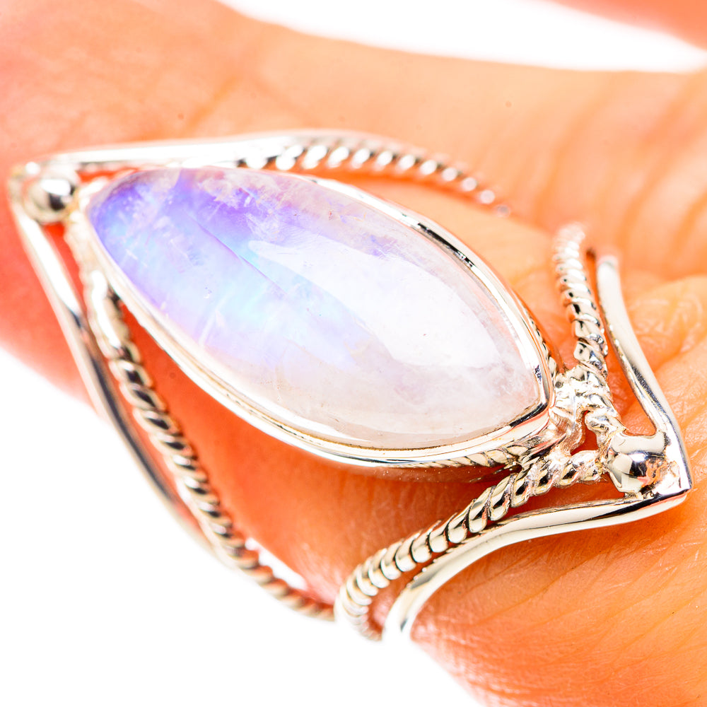 Premium Rainbow Moonstone Ring Size 6.25 (925 Sterling Silver) RING138112