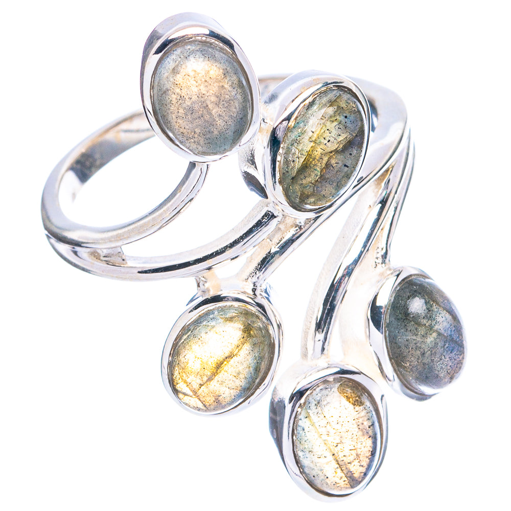 Labradorite Ring Size 8.75 (925 Sterling Silver) R4753