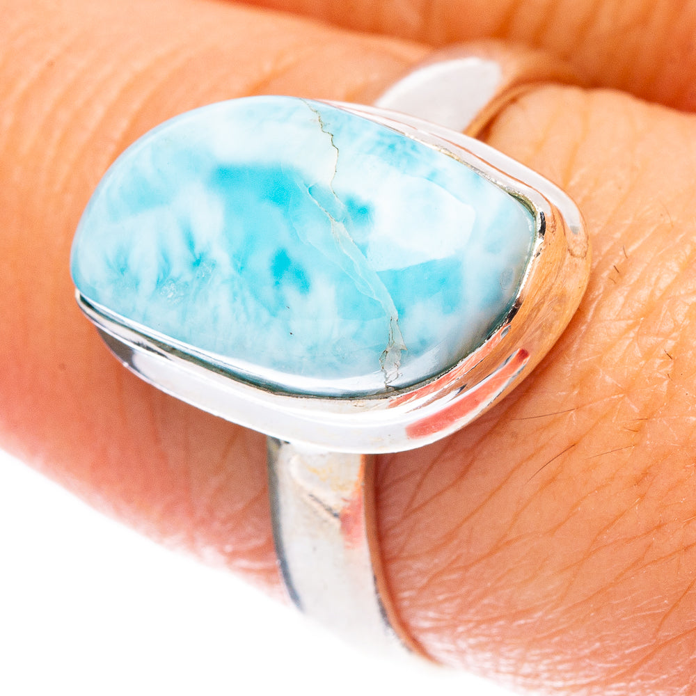 Larimar Ring Size 8.25 (925 Sterling Silver) R146811
