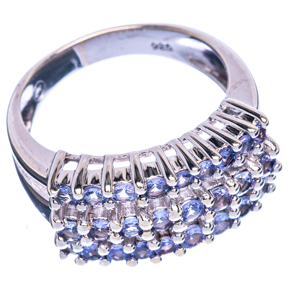 Rare Faceted Tanzanite Ring Size 7.75 (925 Sterling Silver) R1315