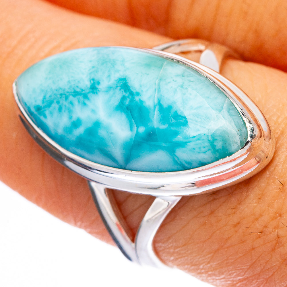 Larimar Ring Size 7.75 (925 Sterling Silver) R146248