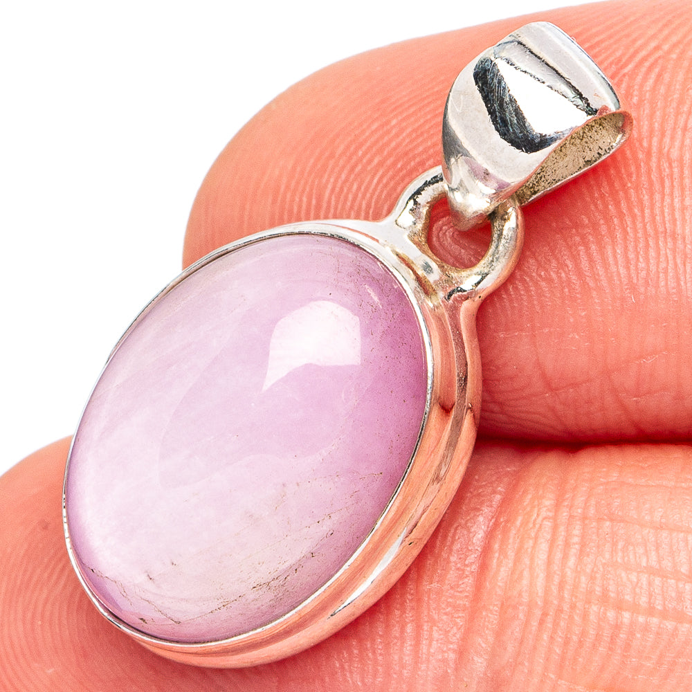 Rare Kunzite Pendant 1 1/8" (.925 Sterling Silver)