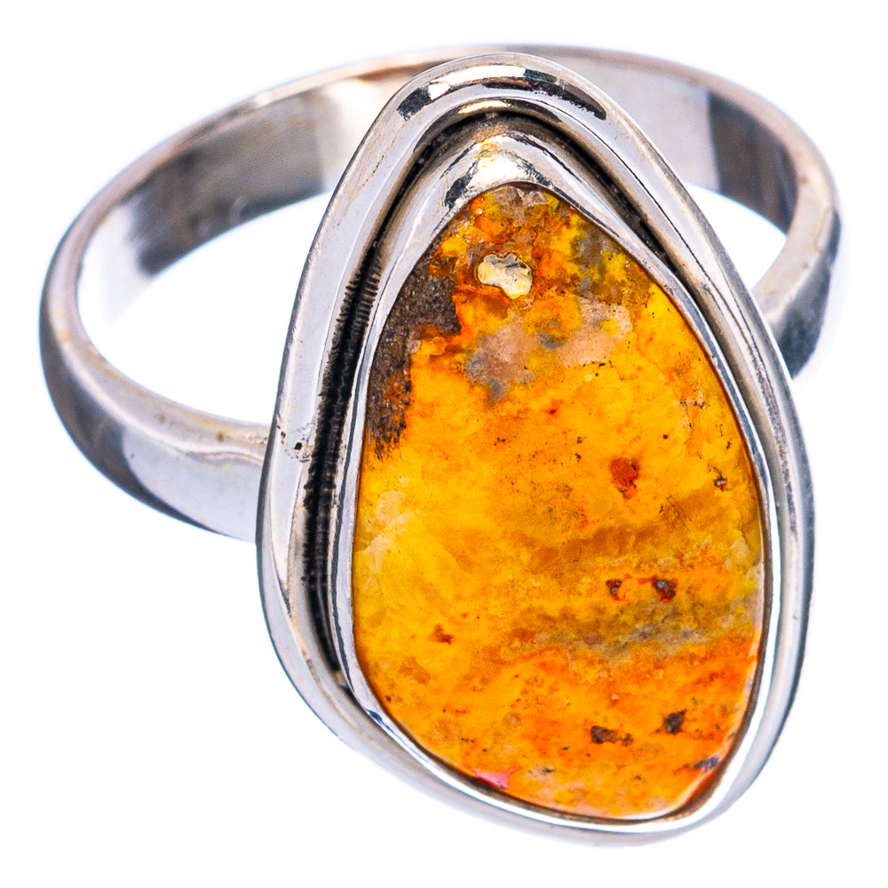 Bumble Bee Jasper Ring Size 6.75 (925 Sterling Silver) R4941