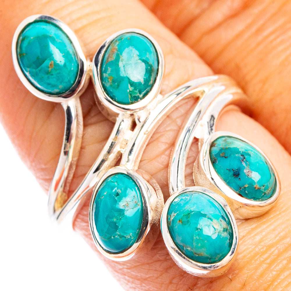 Mohave Turquoise Ring Size 8.5 (.925 Sterling Silver)