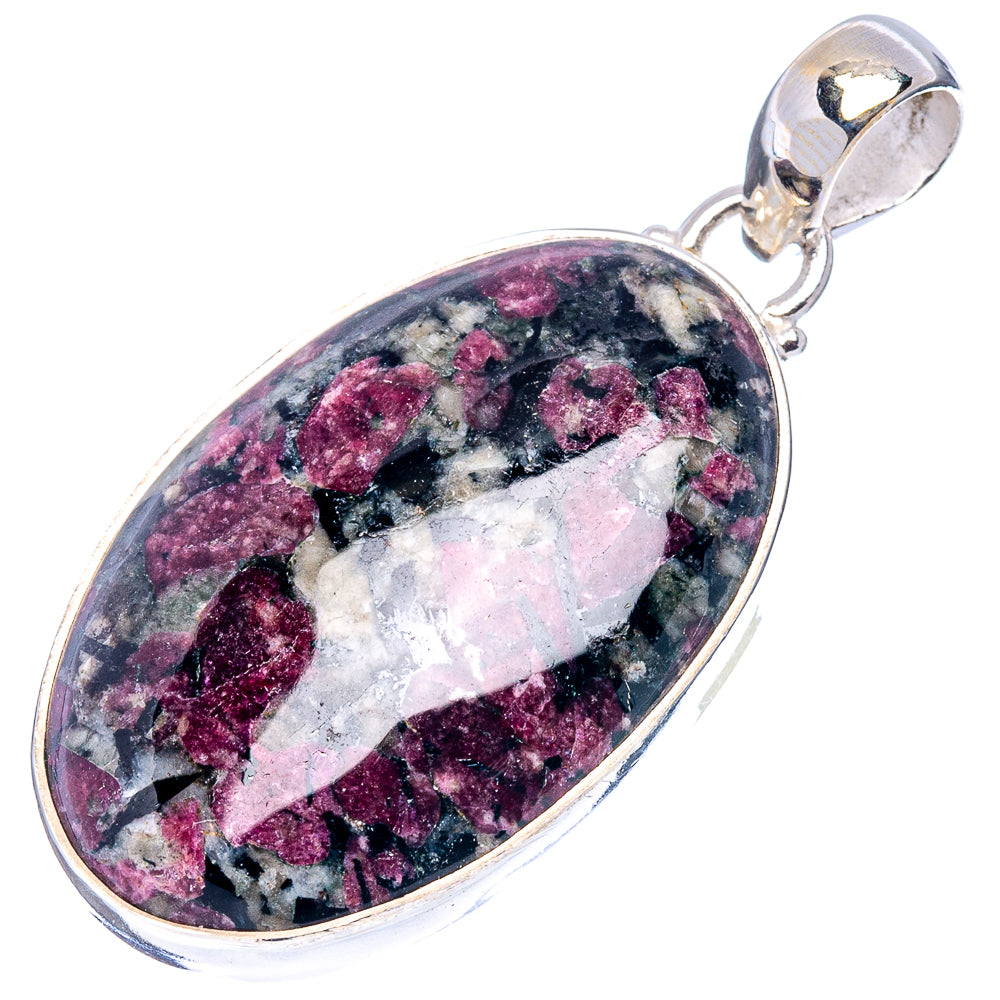 Eudialyte Pendant 1 3/4" (.925 Sterling Silver)