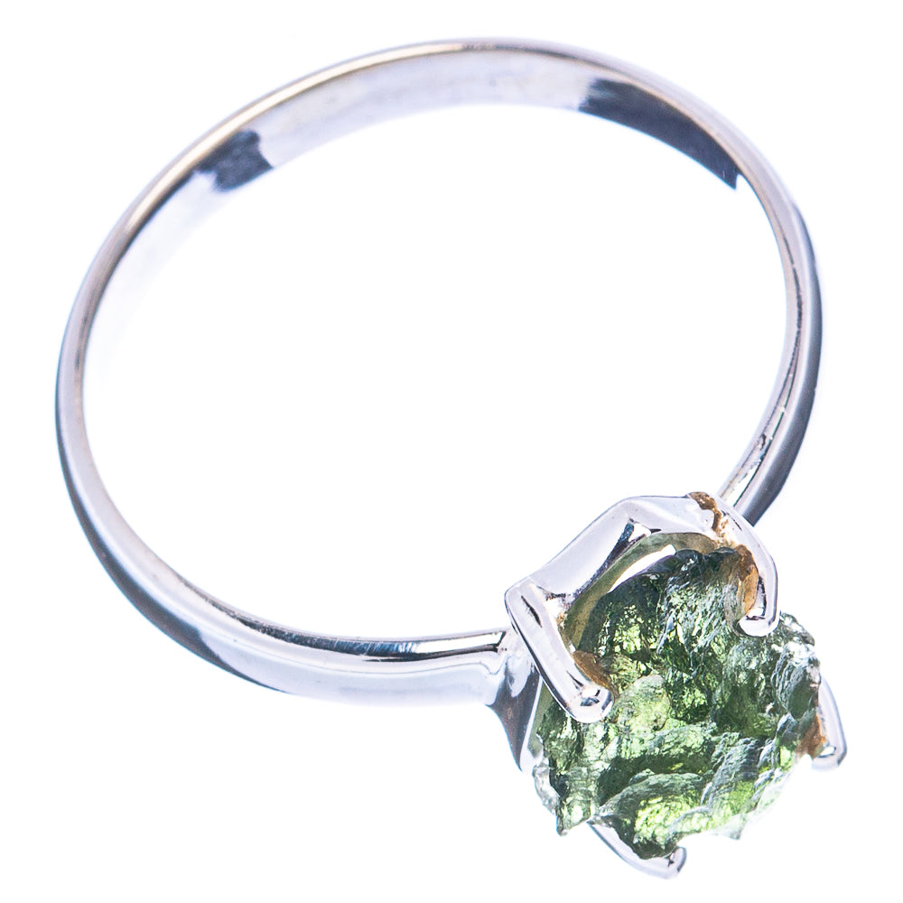 Rare Moldavite Ring Size 9.75 (.925 Sterling Silver)