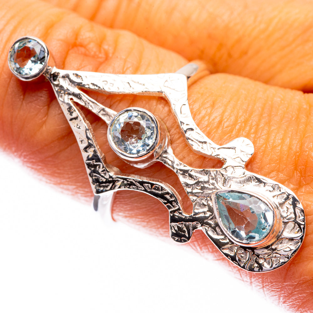 Premium Blue Topaz Ring Size 8.75 (925 Sterling Silver) R141785