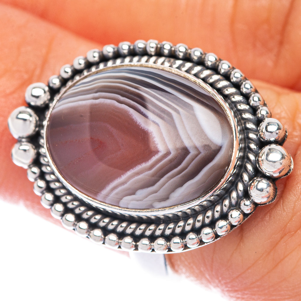 Botswana Agate Ring Size 5.75 (925 Sterling Silver) R144862