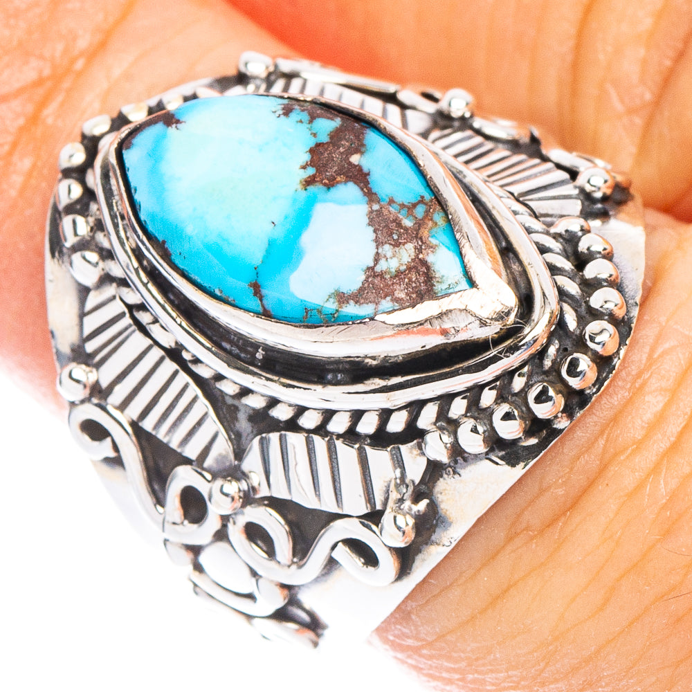 Rare Golden Hills Turquoise Ring Size 7 (925 Sterling Silver) R6667