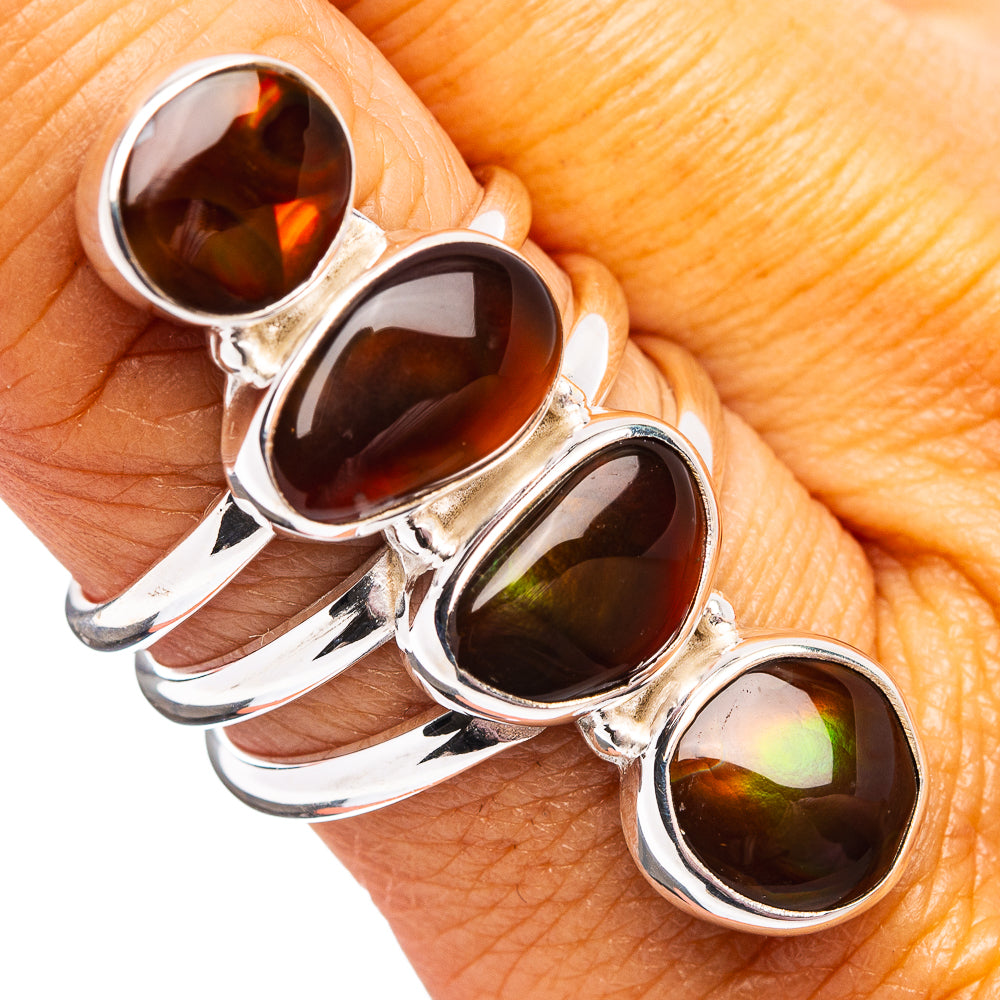 Premium Mexican Fire Opal Ring Size 7.75 (.925 Sterling Silver)