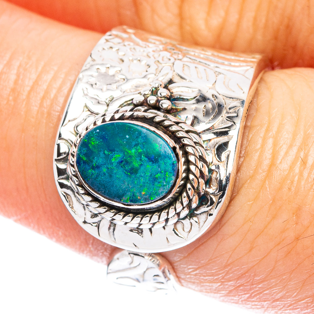 Rare  Doublet Opal Ring Size 7 (925 Sterling Silver) R3667