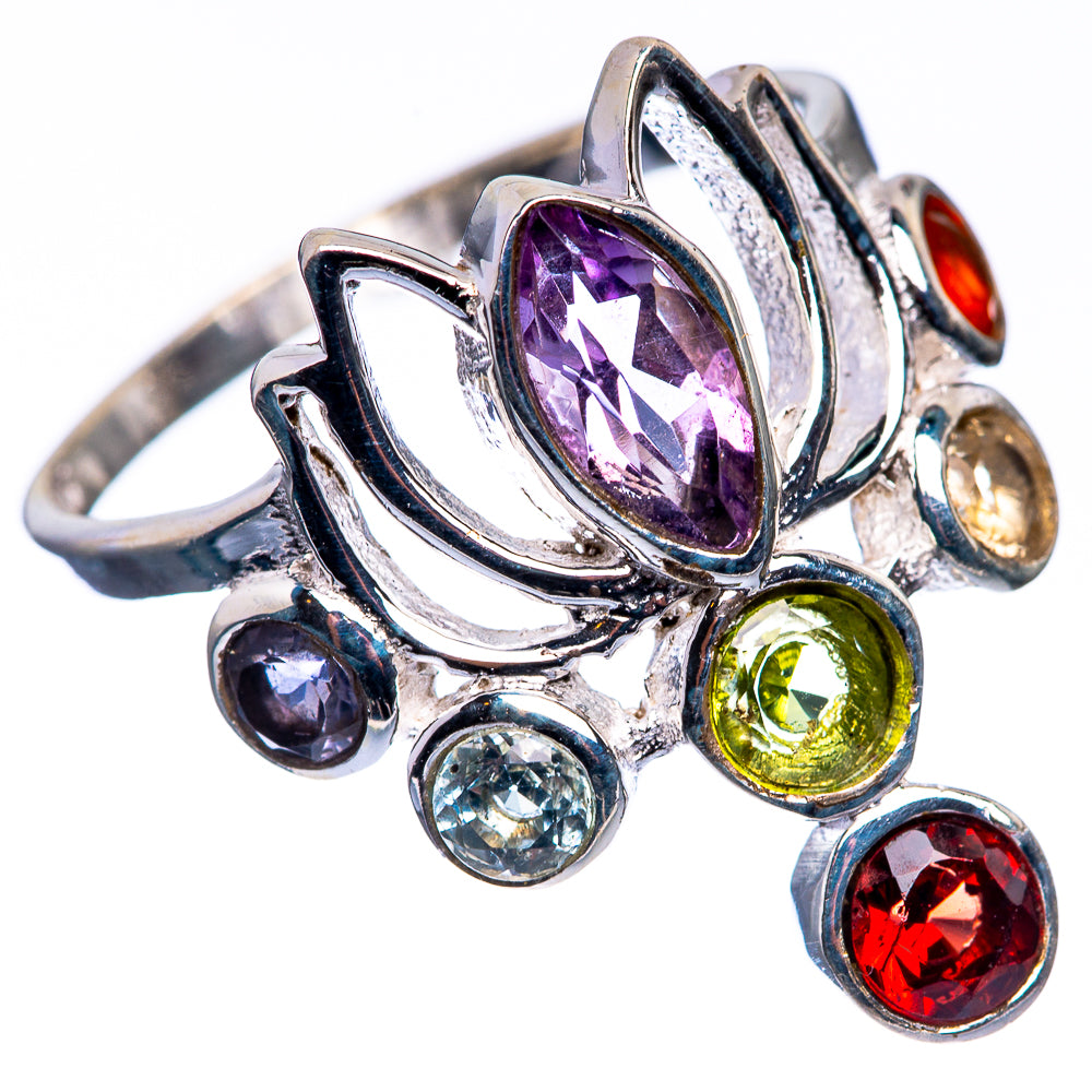 Chakra Lotus Dainty Ring Size 7 (925 Sterling Silver) R142588