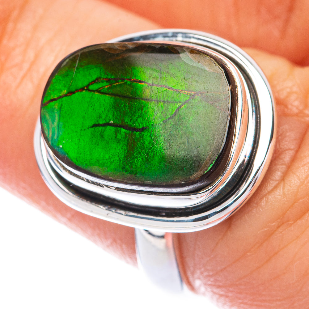 Ammolite Ring Size 6.75 (925 Sterling Silver) R144974