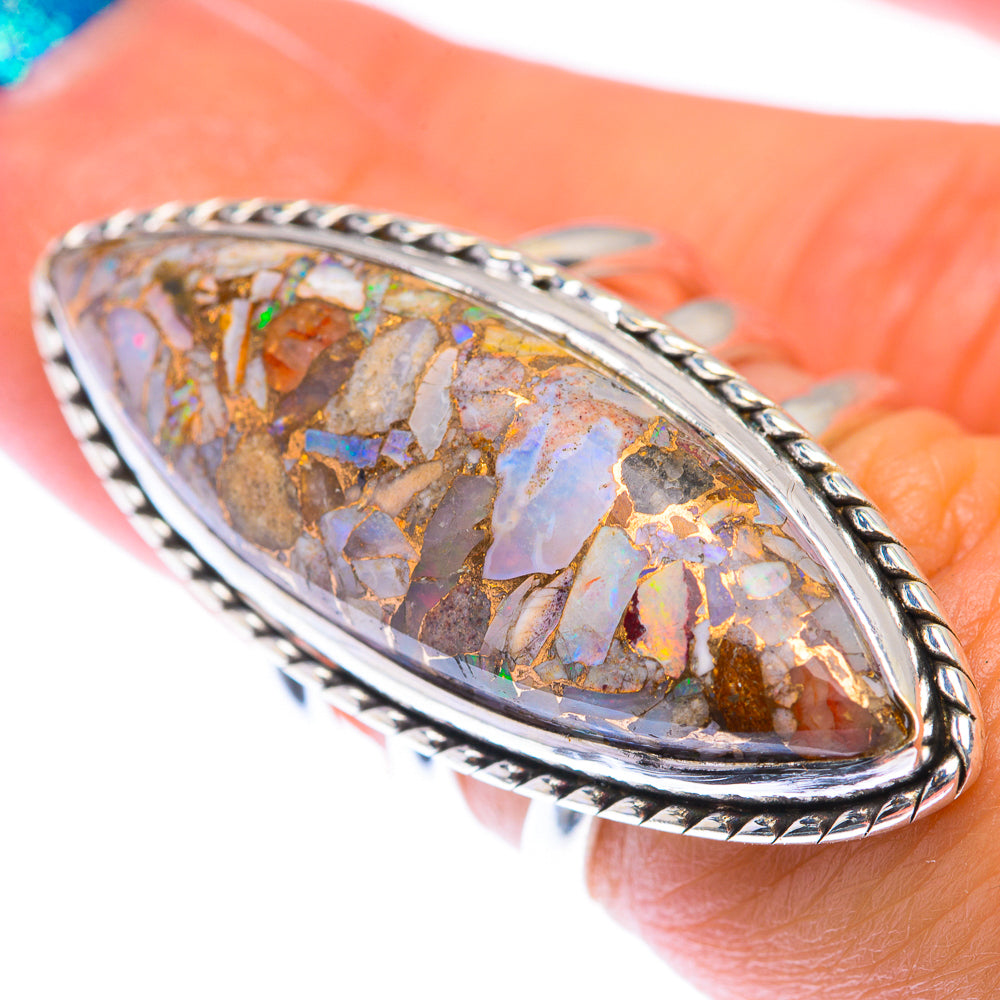 Large Brecciated Ethiopian Opal Ring Size 6 (925 Sterling Silver) RING140004
