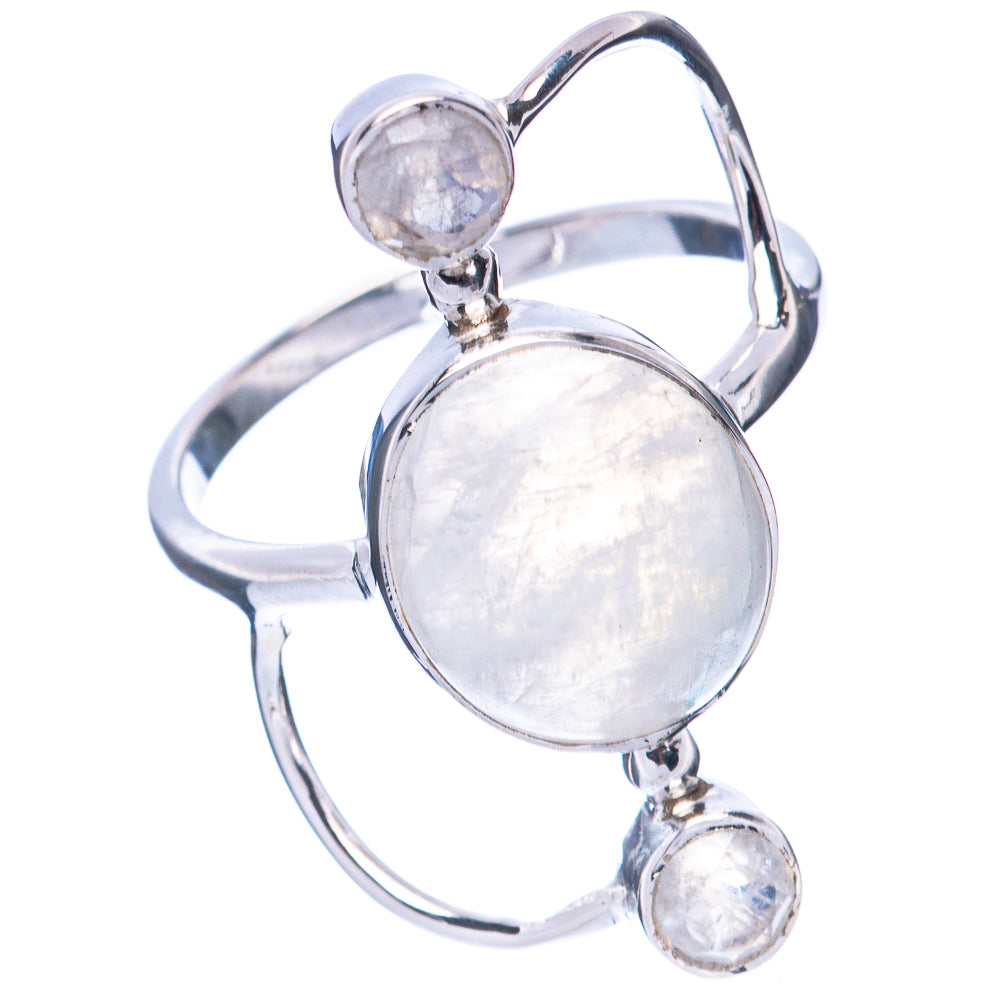 Premium Rainbow Moonstone 925 Sterling Silver Ring Size 7 (925 Sterling Silver) R2748