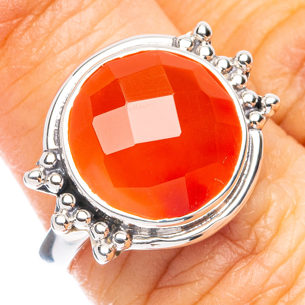 Premium Carnelian Ring Size 6.75 (925 Sterling Silver) R8050