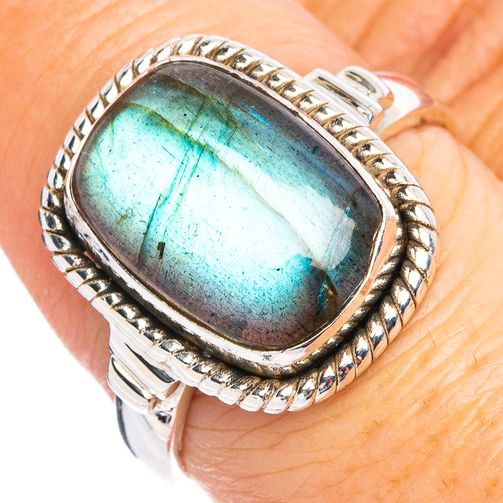 Labradorite Ring Size 8 (.925 Sterling Silver)
