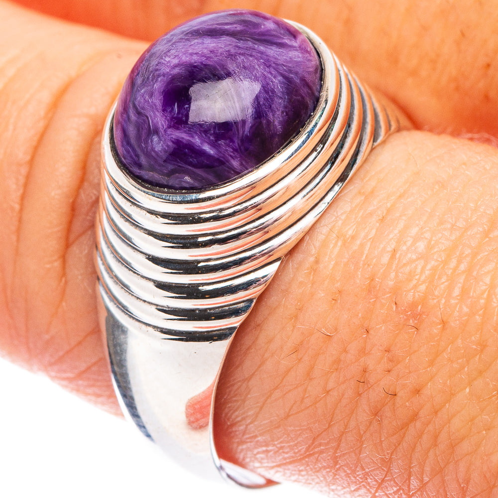 Charoite Ring Size 10 (.925 Sterling Silver)