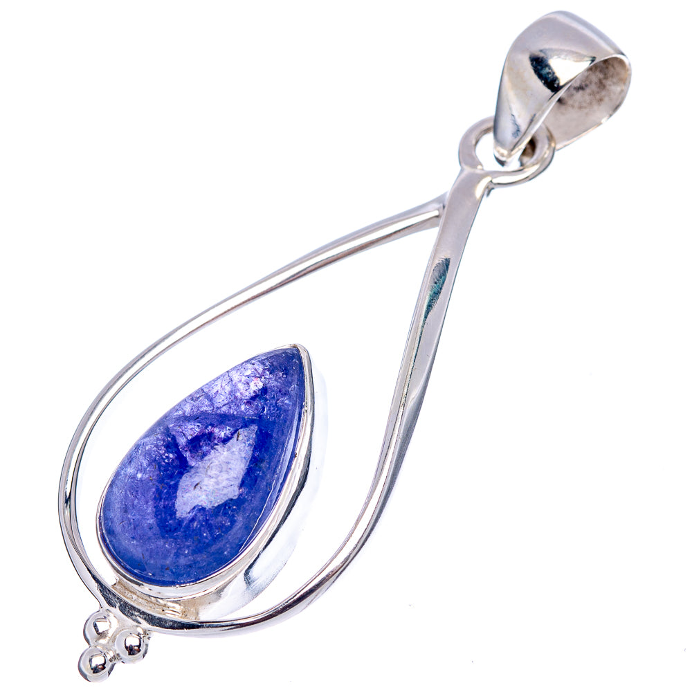 Rare Premium Tanzanite Pendant 2" (.925 Sterling Silver)