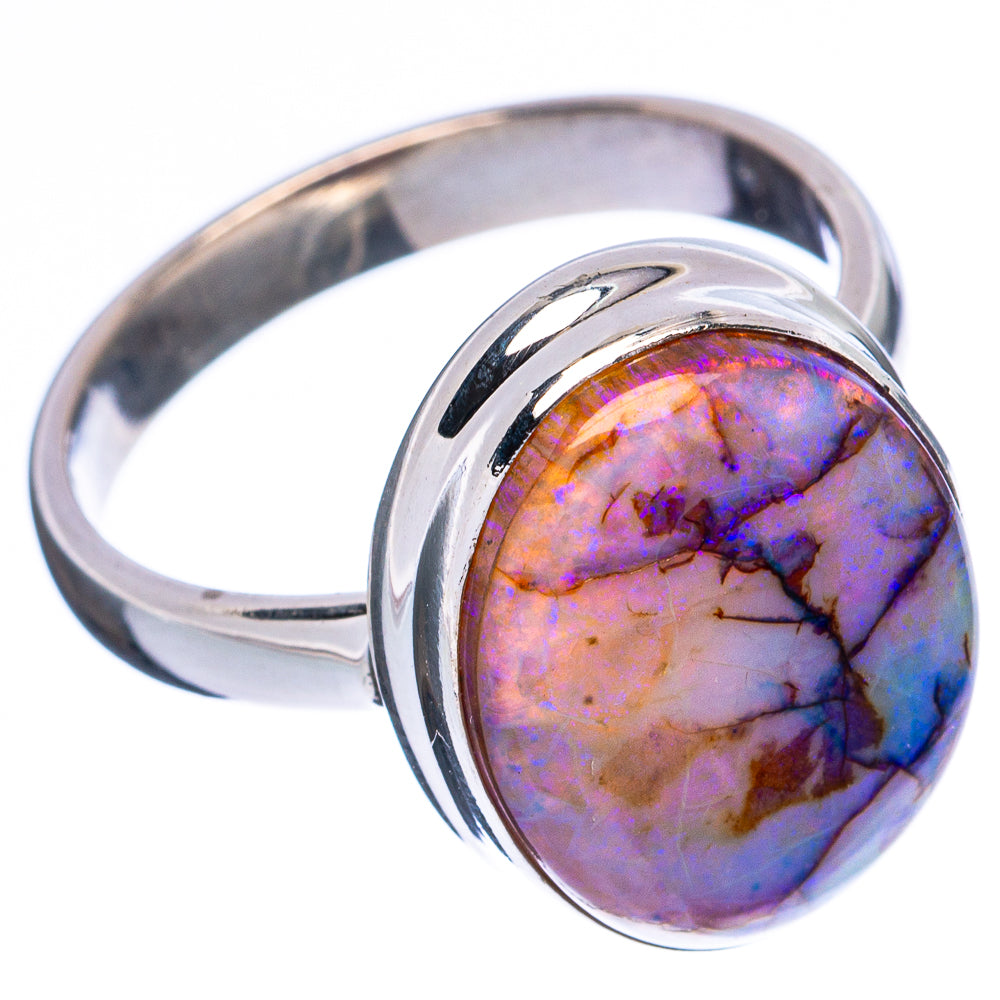Rare Sterling Opal Ring Size 8.25 (925 Sterling Silver) R3368