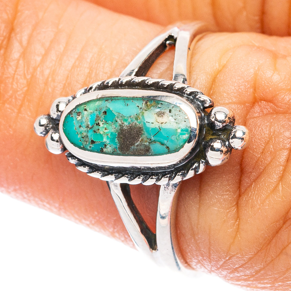 Rare Arizona Turquoise Ring Size 6.5 (925 Sterling Silver) R4902