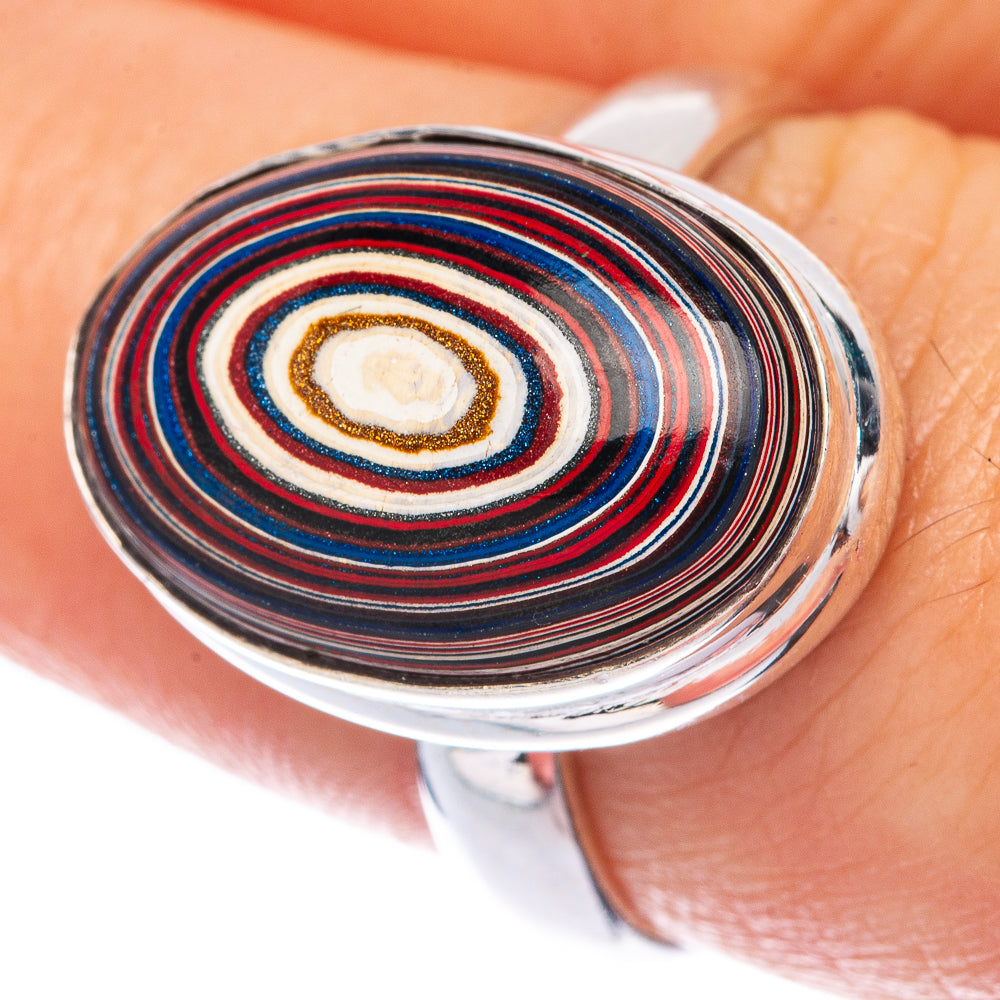 Fordite Ring Size 7.75 (925 Sterling Silver) R144877