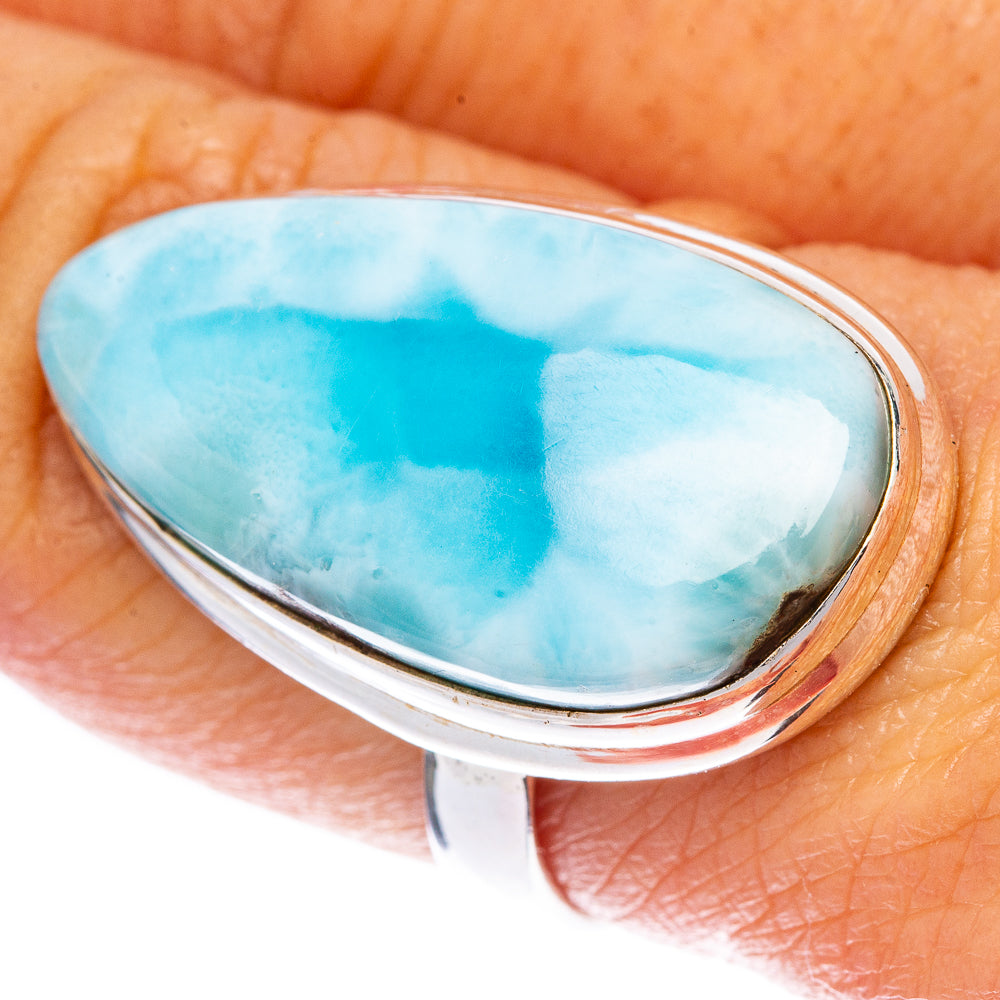 Larimar Ring Size 8 (925 Sterling Silver) R1416