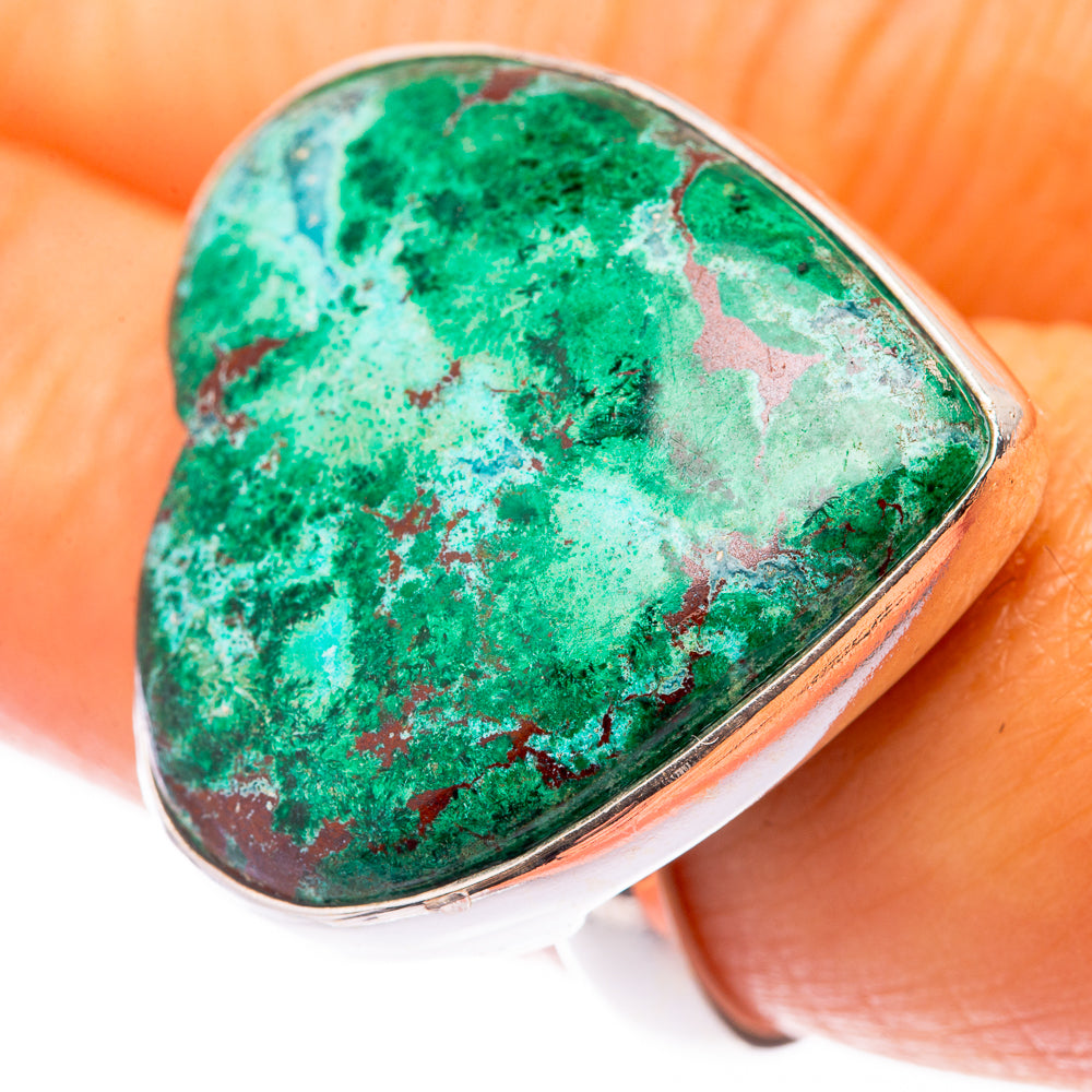 Large Chrysocolla Ring Size 8.5 (925 Sterling Silver) R140966