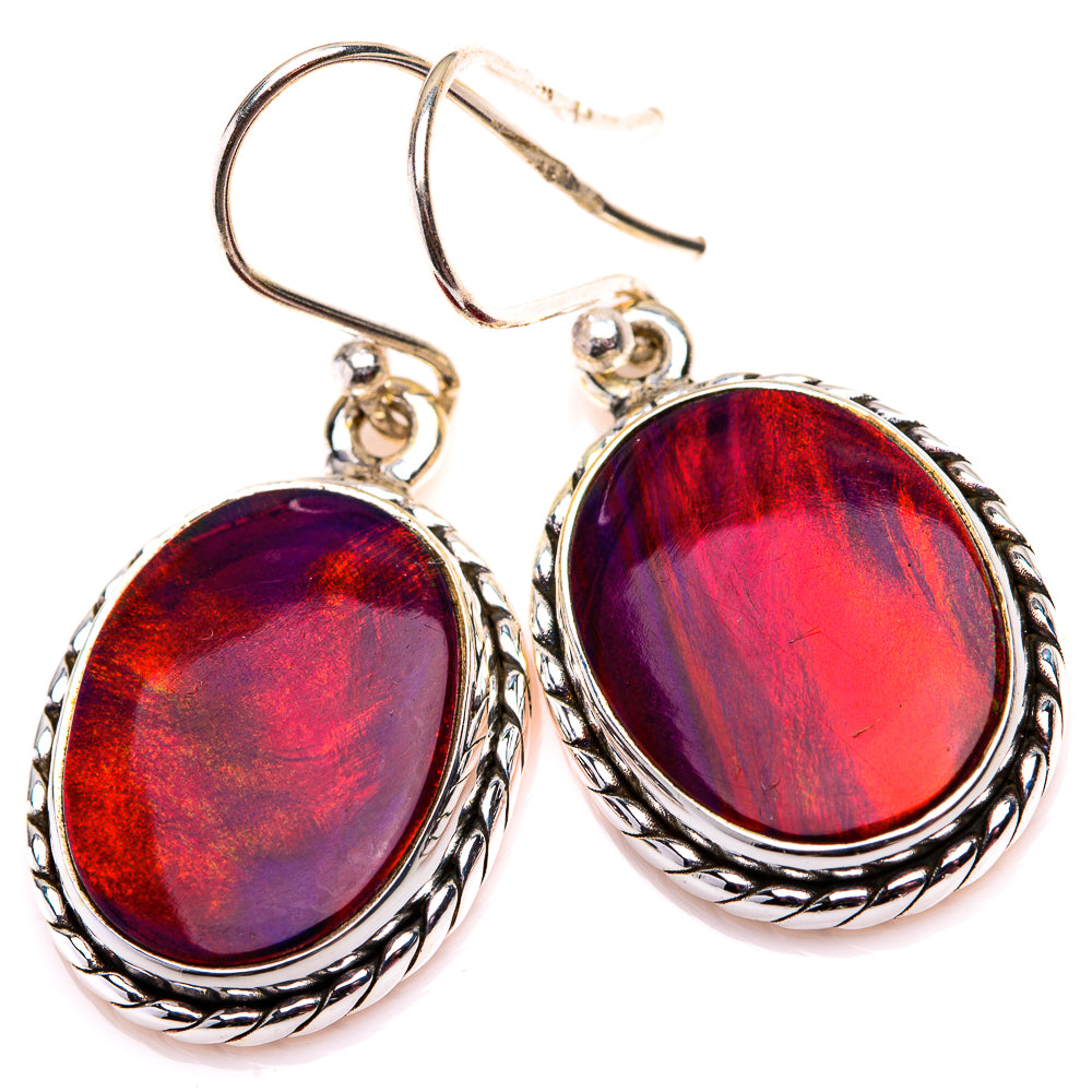 Aura Opal Earrings 1 3/8" (925 Sterling Silver) EARR432197