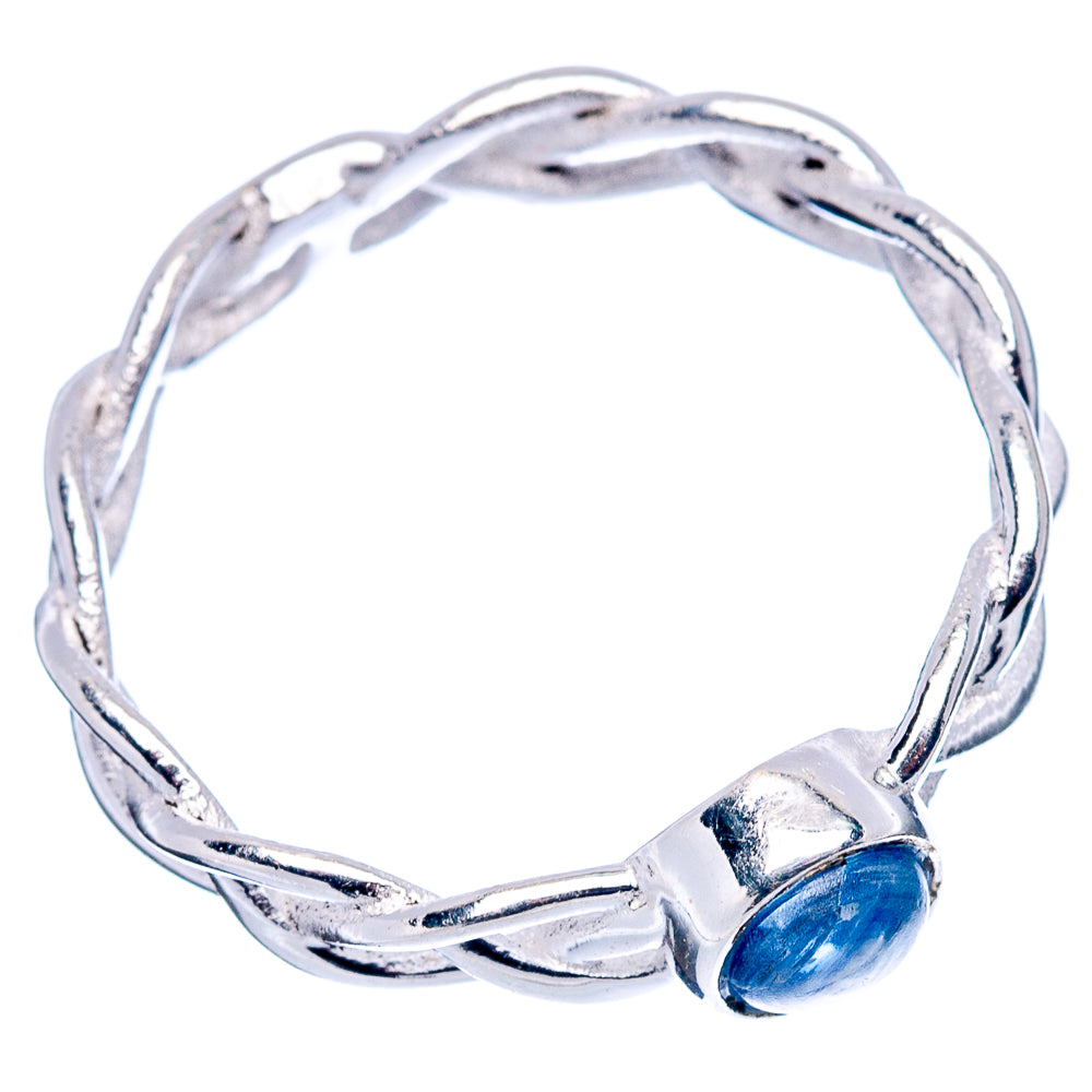 Kyanite Dainty Ring Size 7.75 (.925 Sterling Silver)