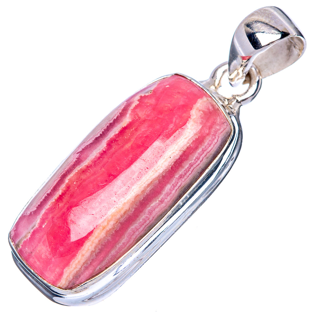 Rhodochrosite Pendant 1 1/2" (925 Sterling Silver) P42789