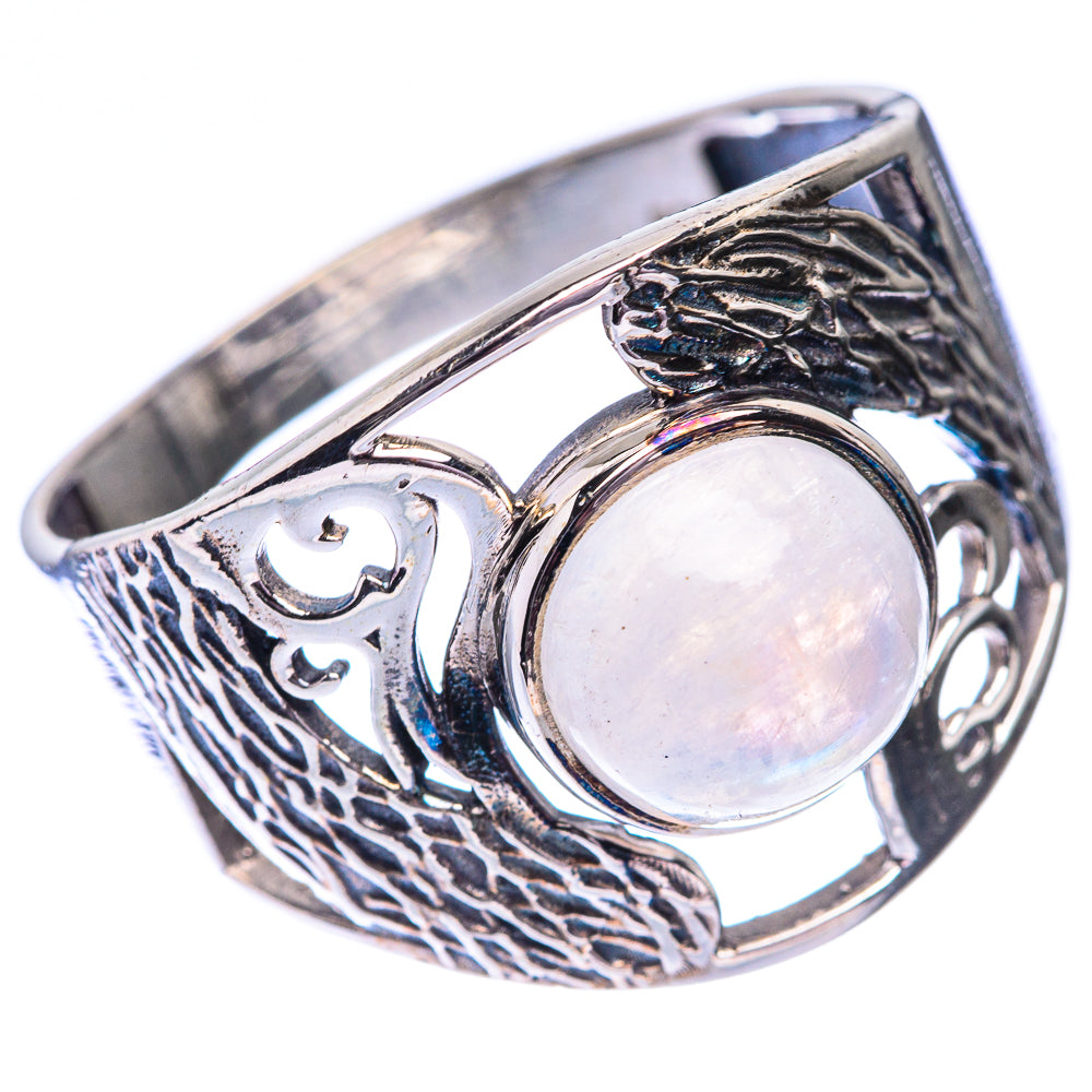 Rainbow Moonstone Ring Size 10.75 (925 Sterling Silver) R140524