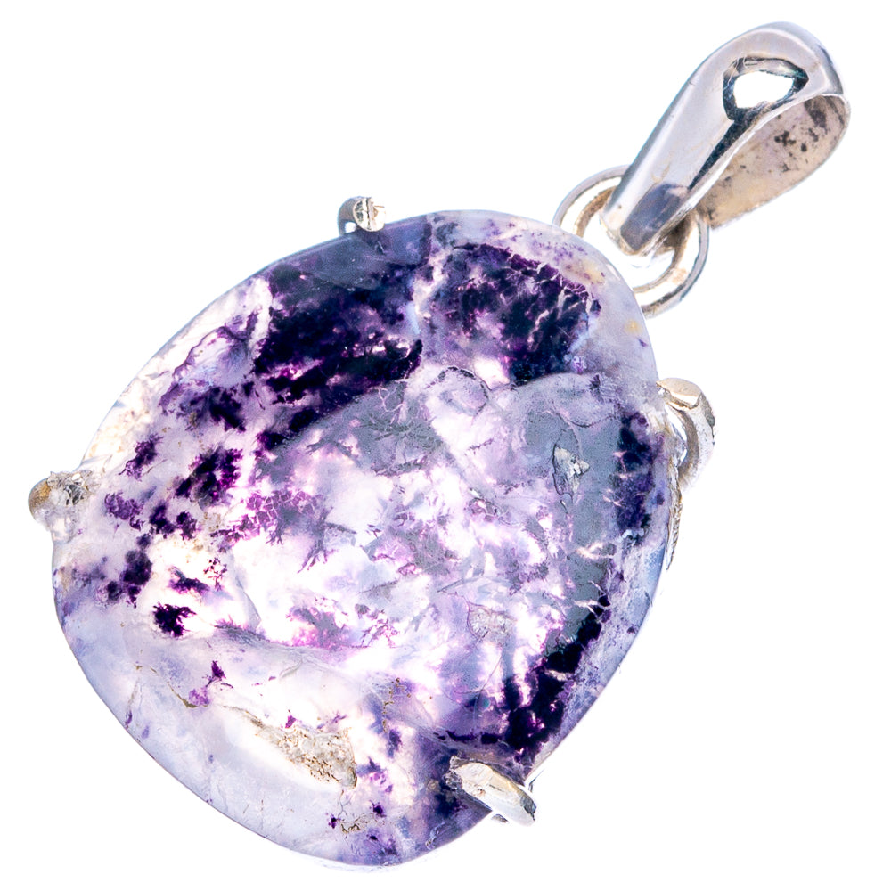 Mexican Purple Opal Pendant 1 1/8" (.925 Sterling Silver)