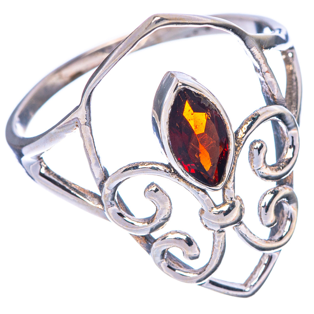 Garnet Ring Size 10 (925 Sterling Silver) R1477