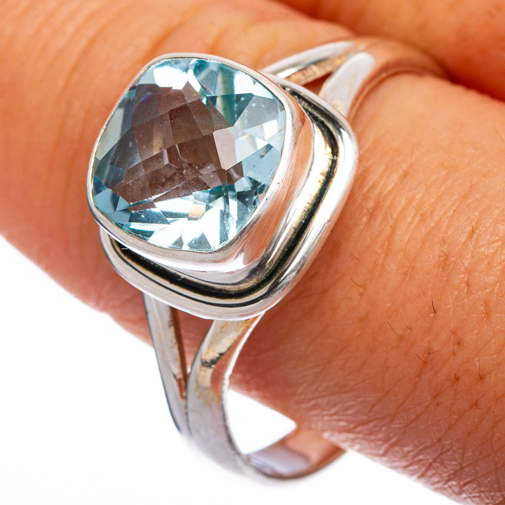 Blue Topaz Ring Size 12 (925 Sterling Silver) R145319
