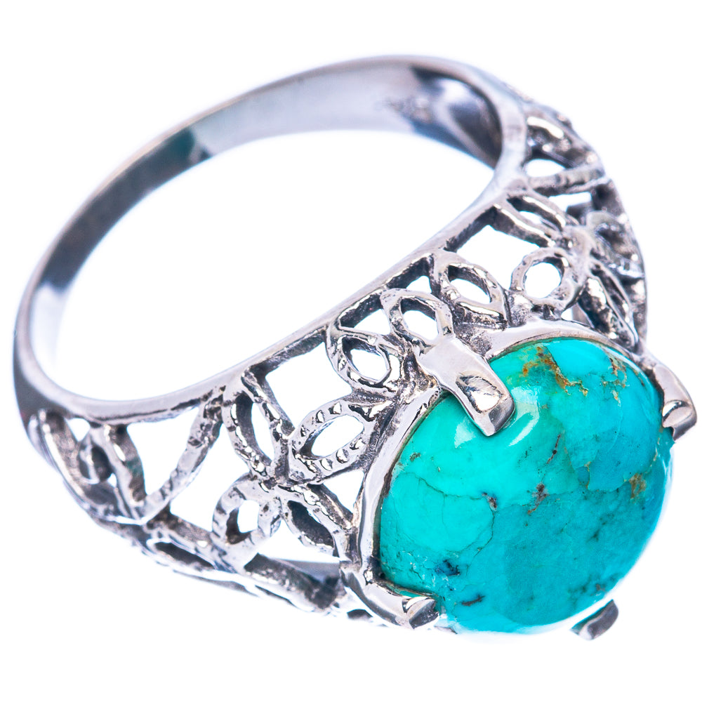 Rare Arizona Turquoise Ring Size 9 (925 Sterling Silver) R2857